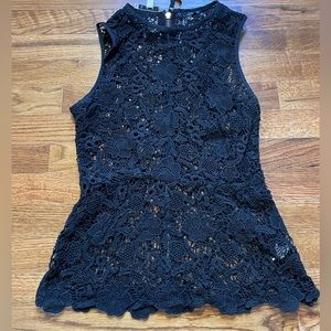 Cabi Lace Peplum Top